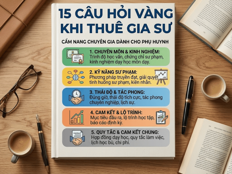 15 câu hỏi vàng cần biết trước khi thuê gia sư cho con: Cẩm nang từ chuyên gia
