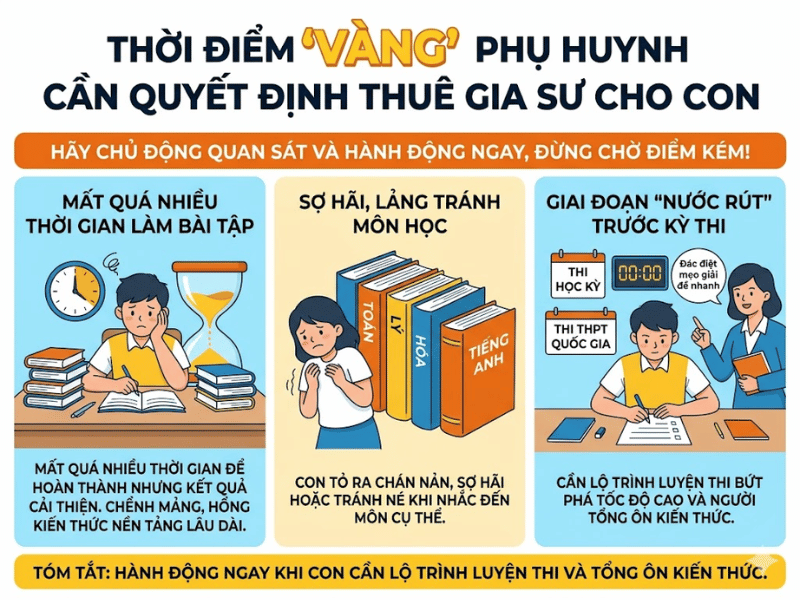 Khi nào phụ huynh nên quyết định thuê gia sư cho con?